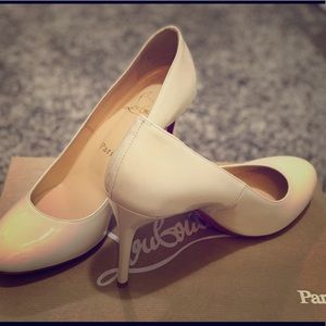 Christian Louboutin Bone Patent Pumps